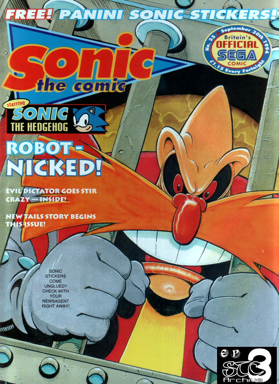Sonic - The Comic Issue No. 035 Cover Page